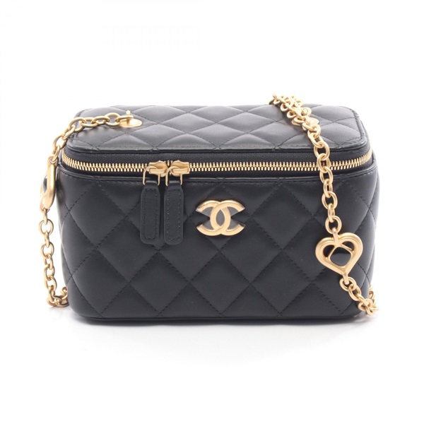 CHANEL Matelasse Small Vanity Chain Shoulder Crossbody Vanity Bag AP1341 leather