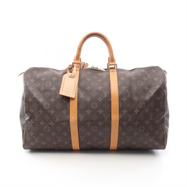 LOUIS VUITTON Keepall Bandouliere 60 Travel Bag Luggage M41412 Monogram Used LV