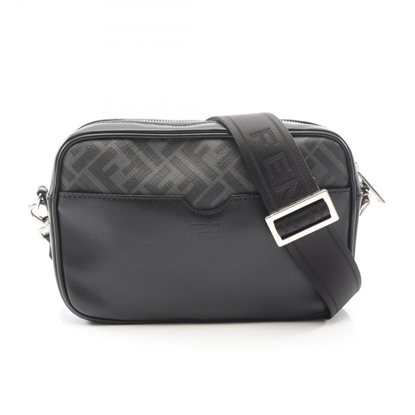 FENDI Diagonal Camera Case Zucca Shoulder Crossbody Bag 7M0286 canvas leather