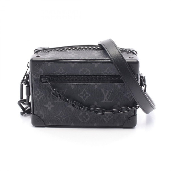 LOUIS VUITTON Mini soft trunk Shoulder crossbody Bag M44735 canvas leather Black