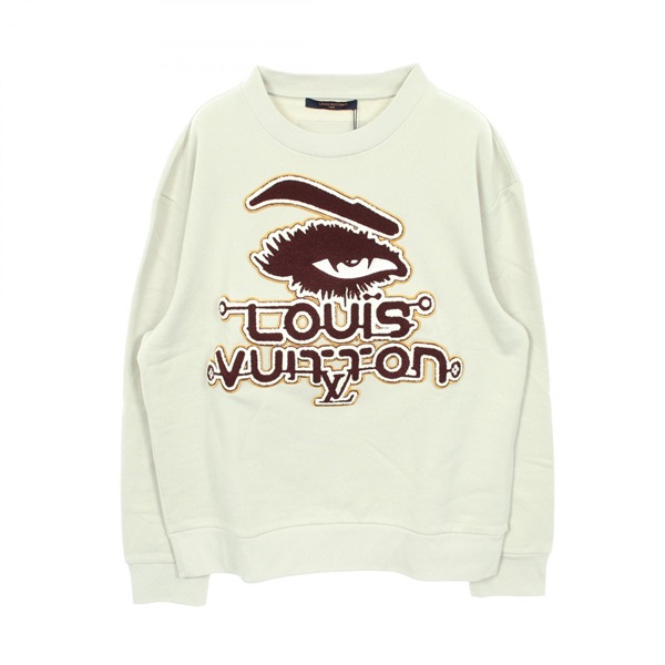 LOUIS VUITTON Embroidered Crewneck Sweatshirt cotton Green mens LV size L