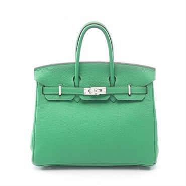 HERMES Birkin 25 Handbag R Togo leather Bamboo Used Women SHW