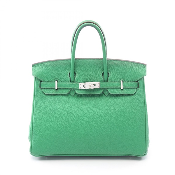 HERMES Birkin 25 Handbag R Togo leather Bamboo Used Women SHW
