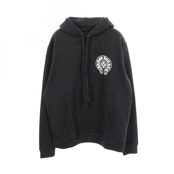 CHROME HEARTS Horseshoe Back print Osaka limited edition Hoodie #M cotton Black