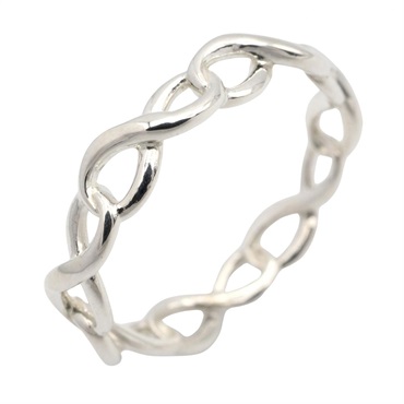 TIFFANY＆CO Infinity Band Ring Silver925 Used unisex US size 5.25