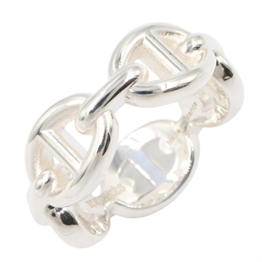 HERMES Enchainee Ring PM Silver925 Preowned unisex US size 4.75 #49