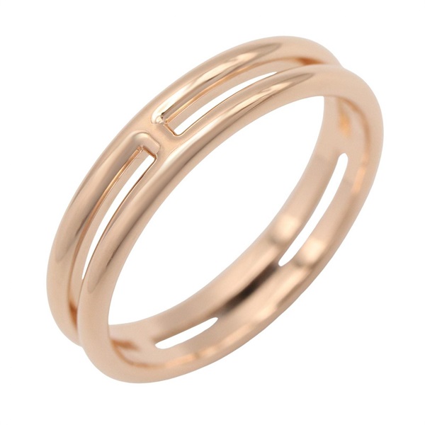 HERMES Arianne Ring 18KPG Pink Rose Gold Used unisex US size 4.75 #49