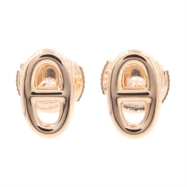 HERMES Farandole Pierced earrings 18KPG Rose Gold Used