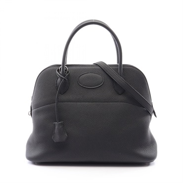 HERMES Bolide 31 shoulder Handbag Y Taurillon Clemence Black Used Women SHW