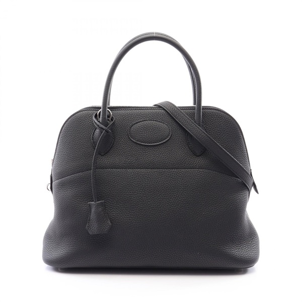 HERMES Bolide 31 shoulder Handbag Y Taurillon Clemence Black Used Women SHW