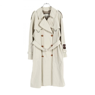 GUCCI Trench coat jacket 621377 cotton Beige Used Women size 36