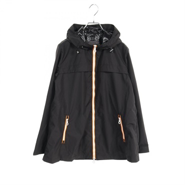 DUVETICA Mountain parka Hooded Jacket blouson Nylon Black Orange Used mens #42