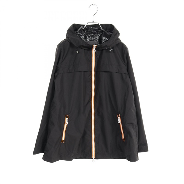 DUVETICA Mountain parka Hooded Jacket blouson Nylon Black Orange Used mens #42