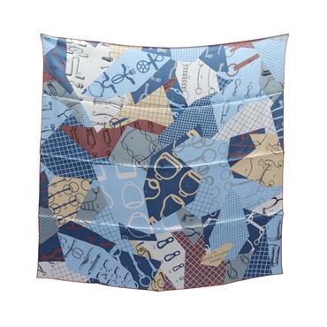 HERMES Carre 65 Les Petits Papier dHermes Scalf wrap silk Multicolor Used