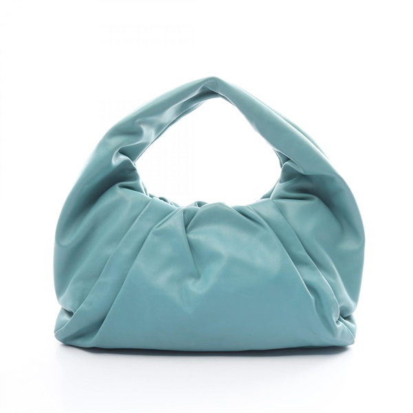 BOTTEGA VENETA The Shoulder Pouch Hand bag 610524 Lamb leather Green Used Women