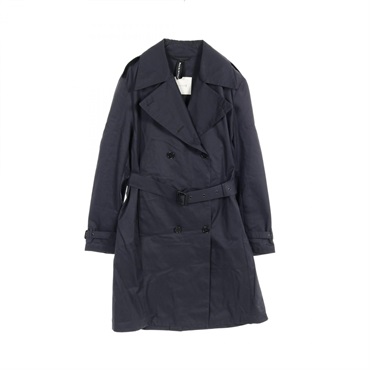 Mackintosh ST ANDREWS Trench coat cotton Navy Used Women #40