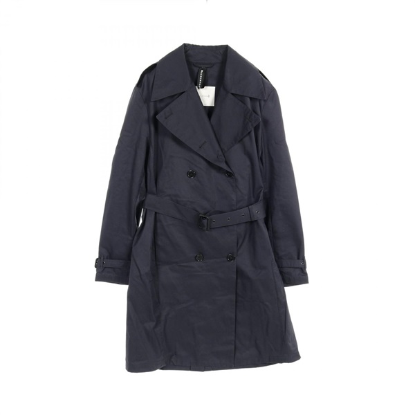 Mackintosh ST ANDREWS Trench coat cotton Navy Used Women #40