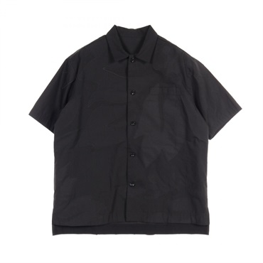 Sacai FLORAL EMBROIDERED PATCH sleeve shirt cotton polyester Black Used mens 1