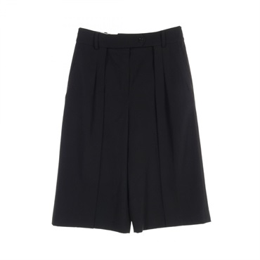 HERMES Pants short #36 pantalon wool Black Used