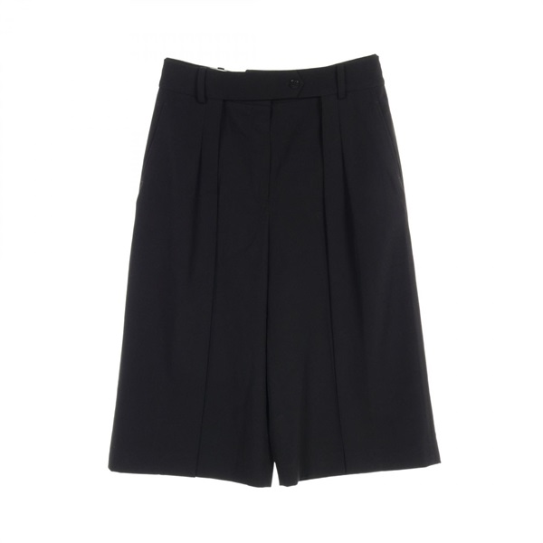 HERMES Pants short #36 pantalon wool Black Used