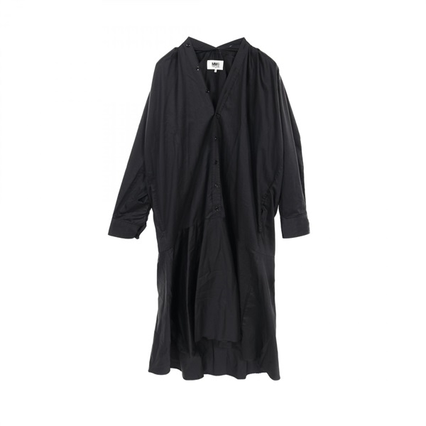 MM6 Dress S52CT0744 cotton Black Used Women #38