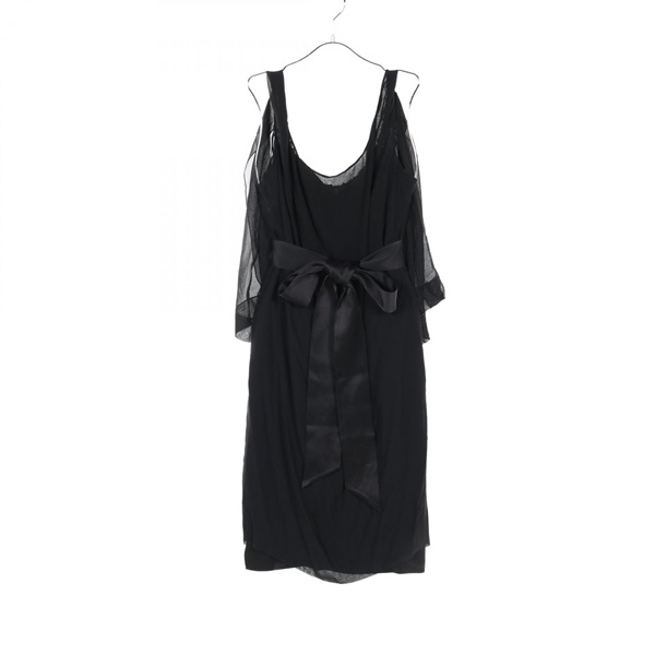 Maison Margiela 1 Dress S51CU0198 silk Triacetate Black Used Women #40
