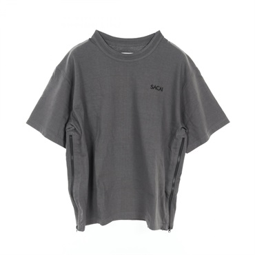 Sacai Cotton Jersey T-Shirt Tops 23-03258M cotton Gray Used mens size 1