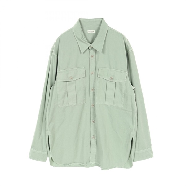 DRIES VAN NOTEN tops shirt blouser M size cotton light Green Used