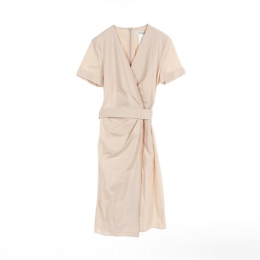 MAX MARA Dress 122120826 cotton Beige Used Women #US8