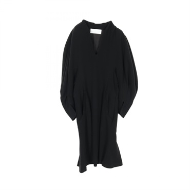 Mame Kurogouchi volume sleeve dress MM20FW-DR032 Triacetate Black Used Women #1