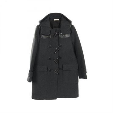 CELINE Duffel coat 2 8G94/4154 wool Gray Used Women #36