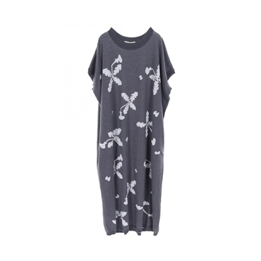 mina perhonen soffione Dress #38 abs8778 cotton Gray White Used
