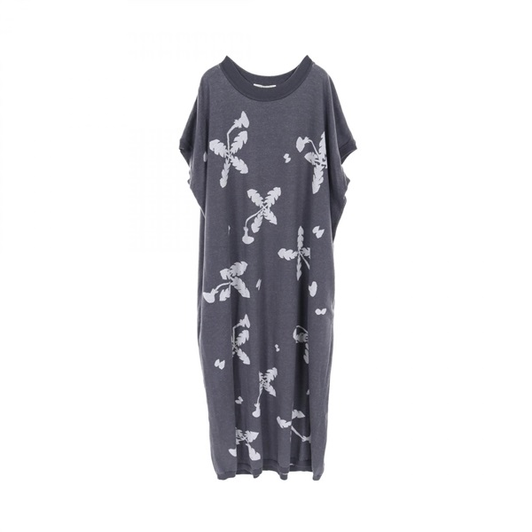 mina perhonen soffione Dress #38 abs8778 cotton Gray White Used