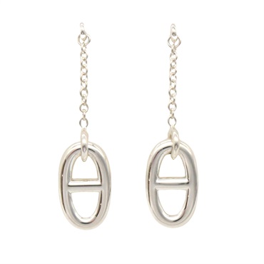 HERMES Farandole Pierced earrings Silver925 Used women