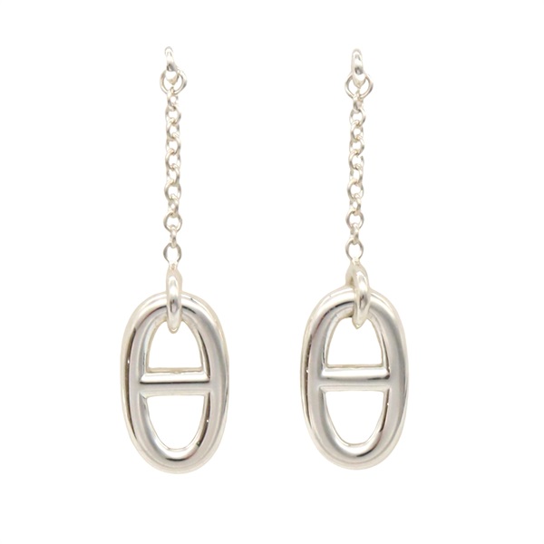 HERMES Farandole Pierced earrings Silver925 Used women