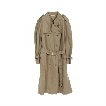 CELINE Trench coat #34 2 8S82/045A leather Beige Used
