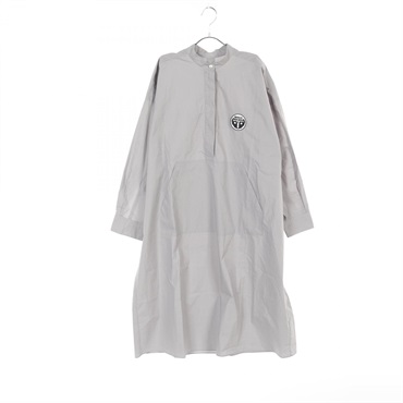 MM6 Maison Margiela Logo Shirt Dress S52CT0500 Cotton Gray Size 36 Used Women