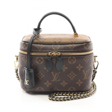 LOUIS VUITTON Vanity NV PM 2way Handbag M45165 Monogram Reverse canvas Used LV