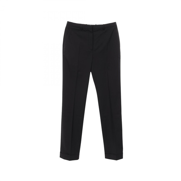 HERMES Long Pants wool Black Used Women size 36