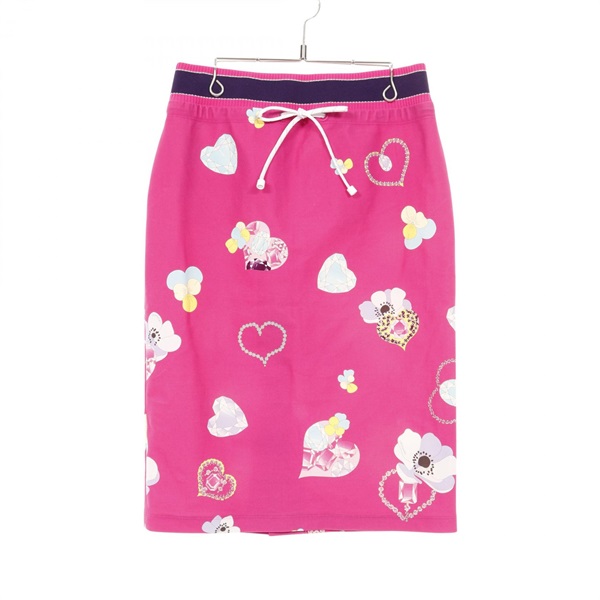 LEONARD SPORT skirt 522401 Nylon Pink Multicolor Used Women #38