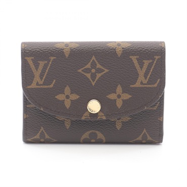 LOUIS VUITTON Porte-monnaie Rosalie coin purse M62361 Monogram Pink Used Women