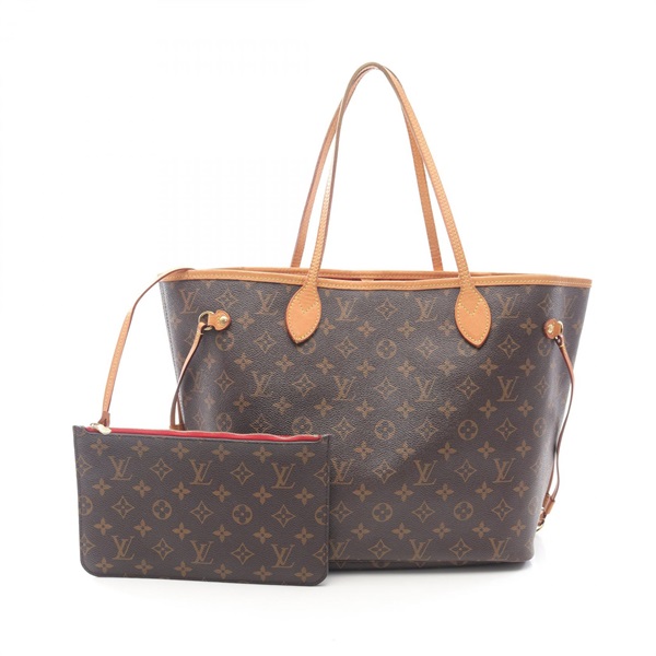 LOUIS VUITTON Neverfull MM Shoulder Tote Bag M46987 Monogram canvas Brown Used