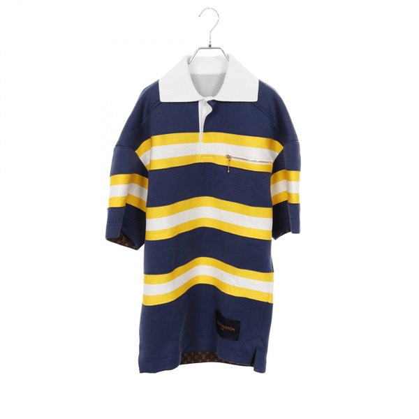 LOUIS VUITTON Zip pocket tunic Dress RW222B FED FNJD72 cotton silk Used Women LV