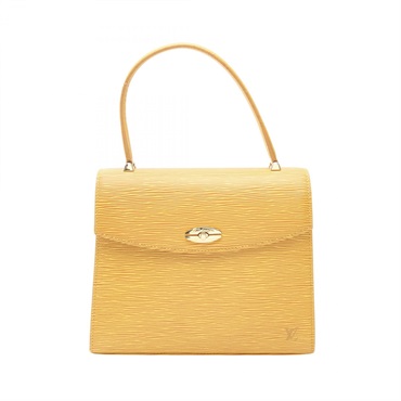 LOUIS VUITTON Malesherbes Handbag M52379 Epi leather Tassil Yellow Used Women