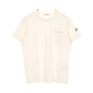 MONCLER Beads Short Sleeve T-shirt 8C00013 cotton Beige #XS Used Women