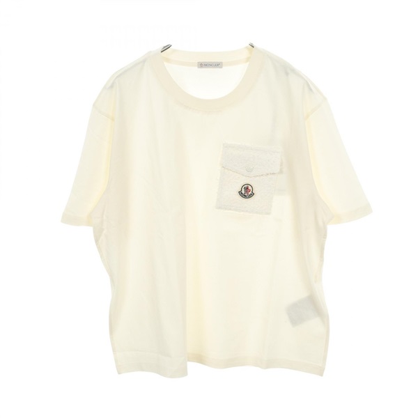 MONCLER Short Sleeve T-shirt 8C00022 cotton Beige #S Used Women