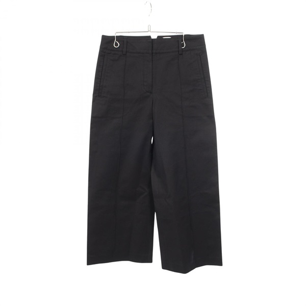 HERMES Pants 3H0426DN cotton Black Used Women size 36