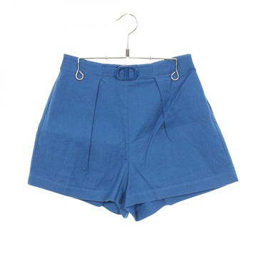 HERMES short Pants 4E3425D0 cotton Blue #34 Used Women