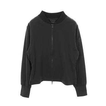 MONCLER zip-up Cardigan Blouson Jacket 8G00037 Rayon Black Used Women size XS