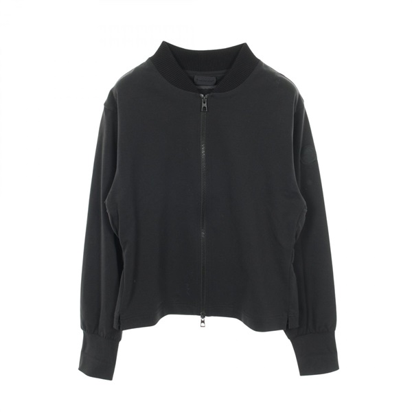 MONCLER zip-up Cardigan Blouson Jacket 8G00037 Rayon Black Used Women size XS